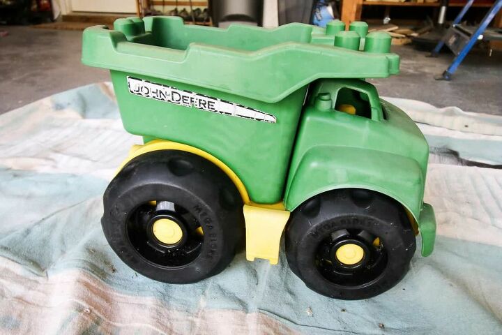 plastic toy truck makeover