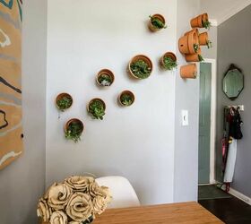 how to hang a terra cotta potted plant wall