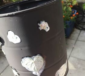 diy plant pot out of empty paint cans