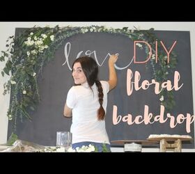 DIY Floral Arch Backdrop For Under $10