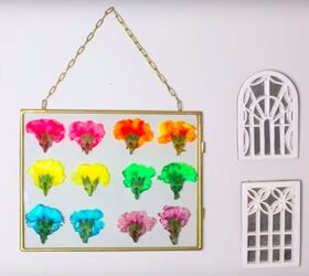 Cómo hacer una decoración floral de pared con colorante alimentario