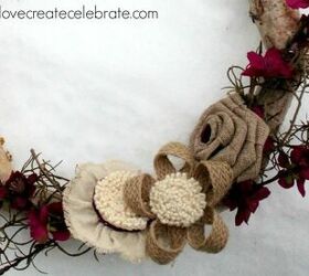 winter birch wood wreath