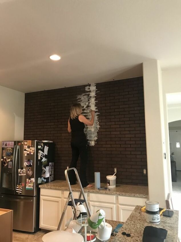 simple open shelving on a budget