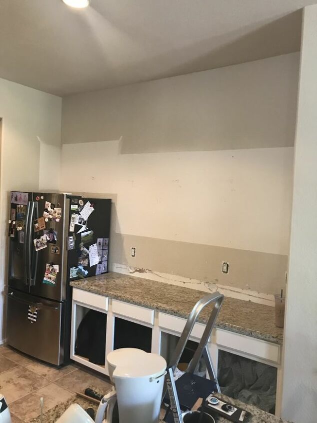simple open shelving on a budget