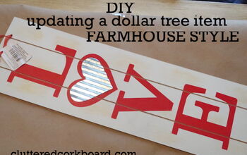 DIY Farmhouse Style Home Sign / Dollar Store Item Updated