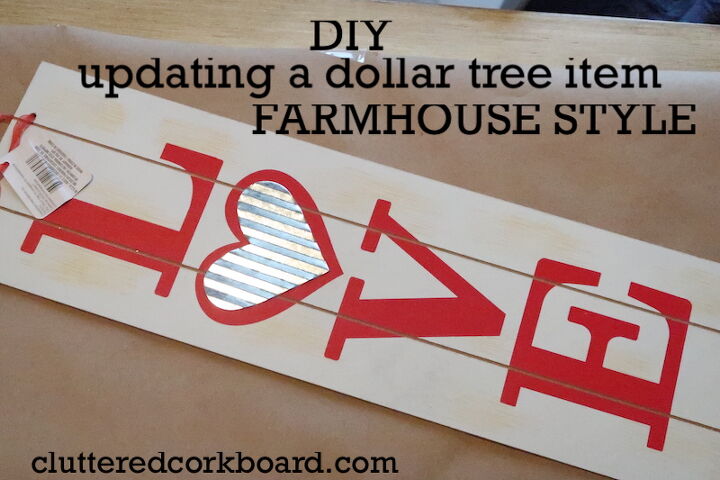 diy farmhouse style home sign dollar store item updated