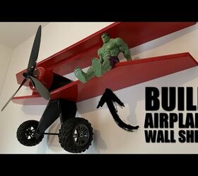 How to Build a Airplane Wall Shelf For Kids Room - 100% DIY