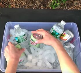 how to turn a sewing table into a diy cooler