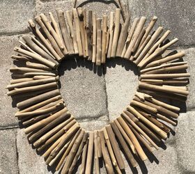 diy driftwood heart wreath