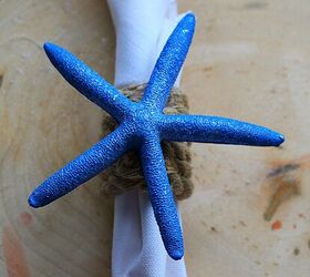 diy coastal napkin rings with starfish