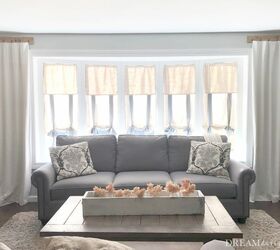 how to make drop cloth curtains