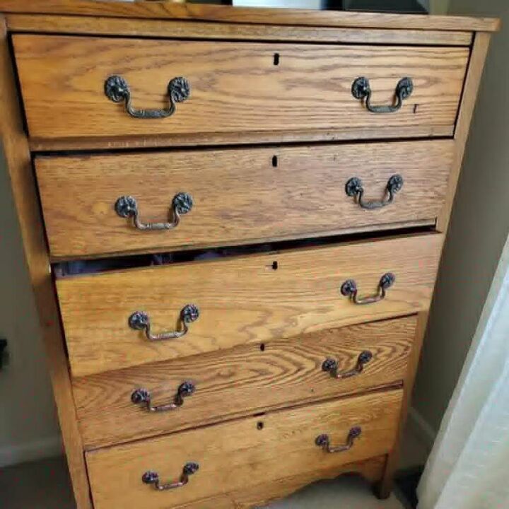 antique oak chest of drawers