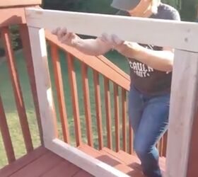 build a safety gate to match your deck, Check For Fit