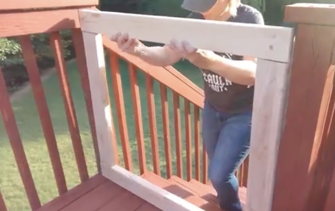 build a safety gate to match your deck, Check For Fit