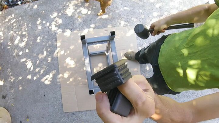 how to make a drill press stand from recycled materials