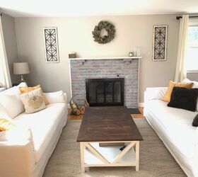 faux beam fireplace mantle