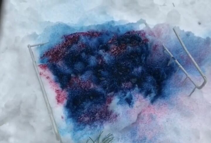 how to tie dye towels with snow and ice