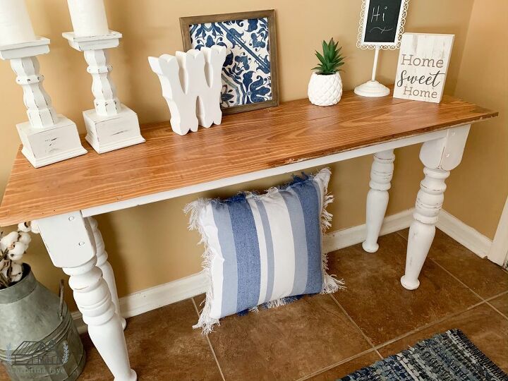 small entryway makeover, Entryway Table