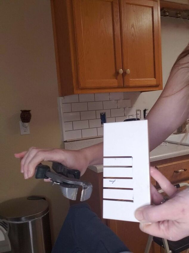 newbie diy subway tile backsplash