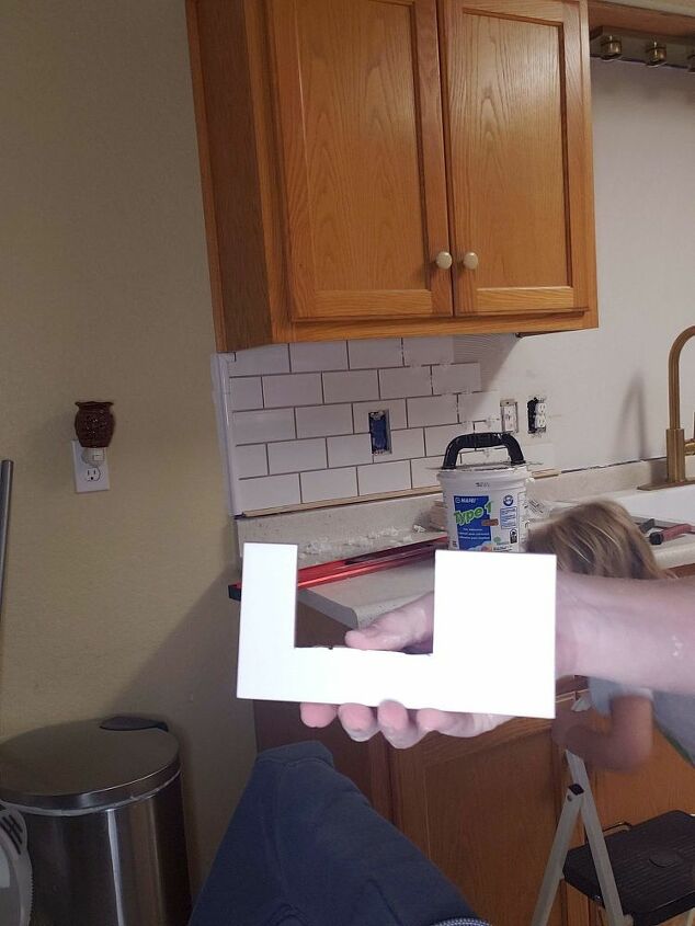 newbie diy subway tile backsplash
