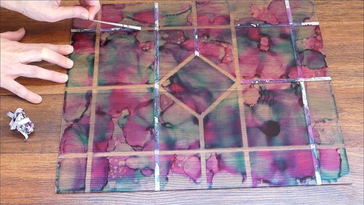 alcohol ink stained glass