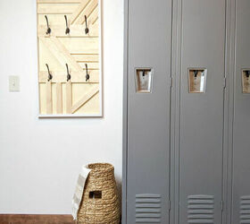 mudroom makeover creating storage in a small space