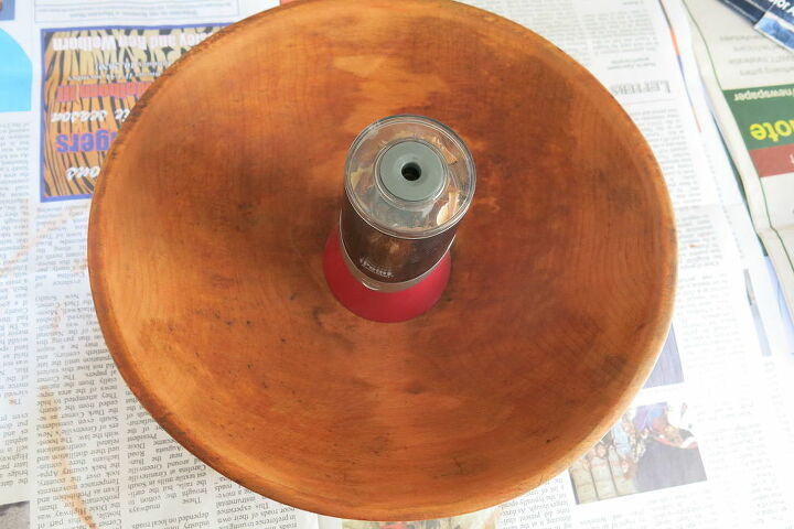 beat up wooden bowl gets a new life
