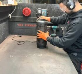 how i turned a fire extinguisher into a decorative fireplace