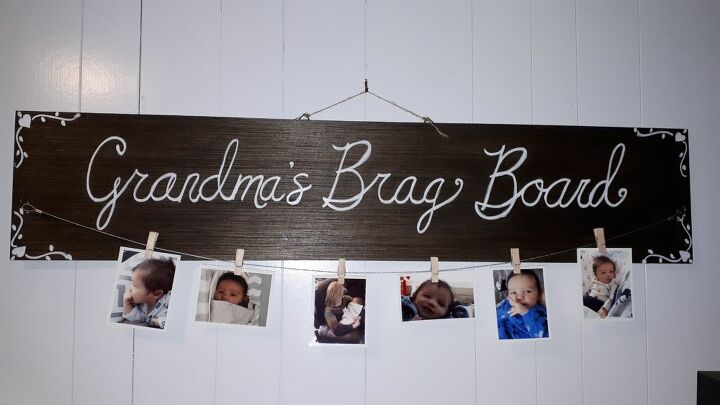 How to Make a Piece of Wood Into a Photo Board DIY | Hometalk