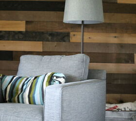 how to create a feature wall with a box of reclaimed wood