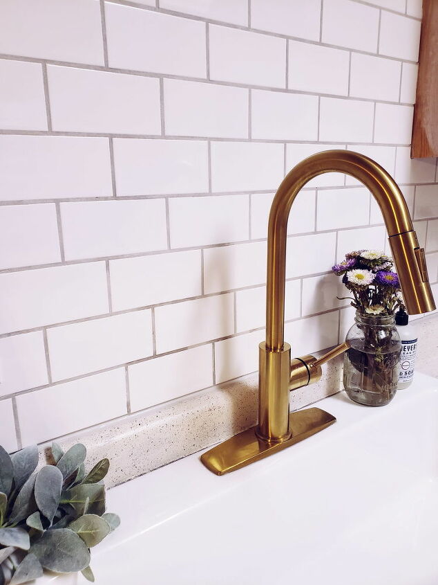 newbie diy subway tile backsplash