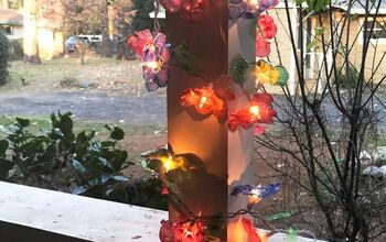  Como fazer luzes de flores com plástico reciclado