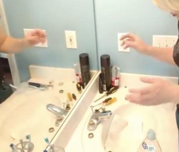 how to replace cartridges to fix a leaky bathroom sink, Cover Sink Drain