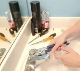 how to replace cartridges to fix a leaky bathroom sink, Remove bonnet nuts