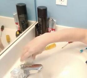 how to replace cartridges to fix a leaky bathroom sink, Turn Faucets on and Check for Leaks