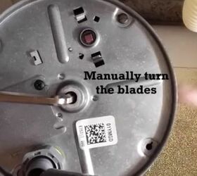 the quick and easy 5 minute fix for a clogged garbage disposal, Turn Blade Manually Above Sink