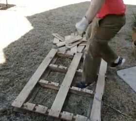 upcycle pallets to build an almost free vegetable and herb garden bed, Pallets for Garden Bed
