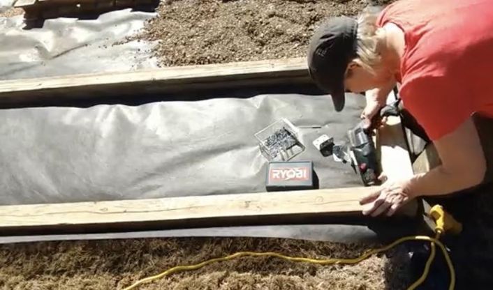 upcycle pallets to build an almost free vegetable and herb garden bed, Build Border Garden Beds