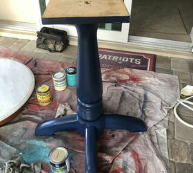 thrift store pub table makeover