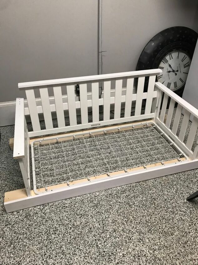 baby crib to a porch swing