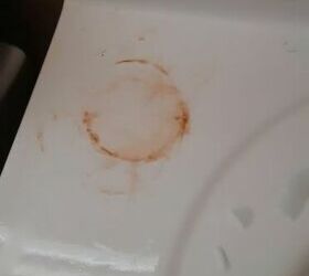 q how do i take this stain out of the sink