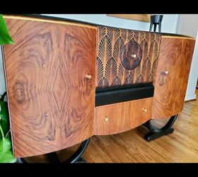 art deco drinks cabinet upcycle