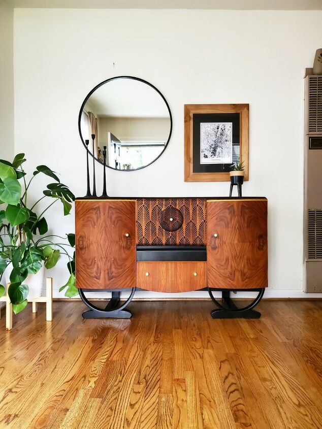 How To Paint An Art Deco Drinks Cabinet Upcycle Diy Hometalk