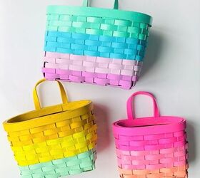 rainbow basket makeover