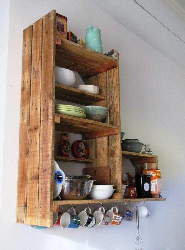 how to make a kitchen cabinet from pallets