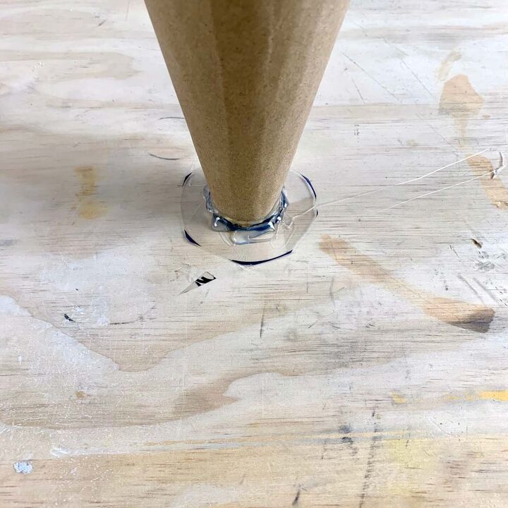 how to make a cement cone vase