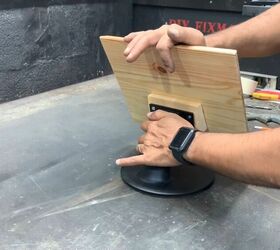 how to make a homemade wooden tablet stand diy