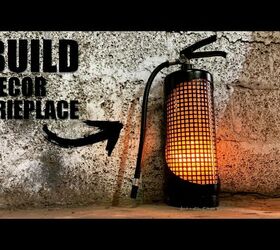 How I Turned a Fire Extinguisher Into a Decorative Fireplace