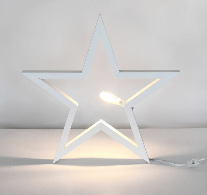 diy wood stars star lamp