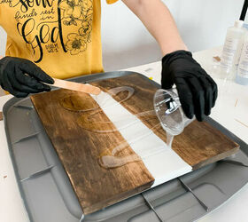 diy wood resin tray